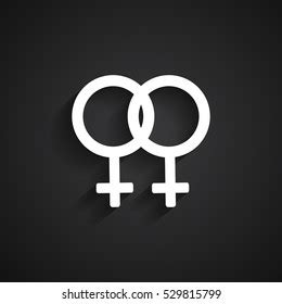 Lesbian Symbol Painted Colors Lgbt Flag Stock Vector Royalty Free