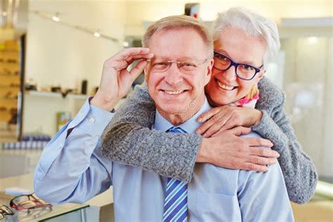 Happy Senior Couple Talking Stock Image Image Of People Citizen