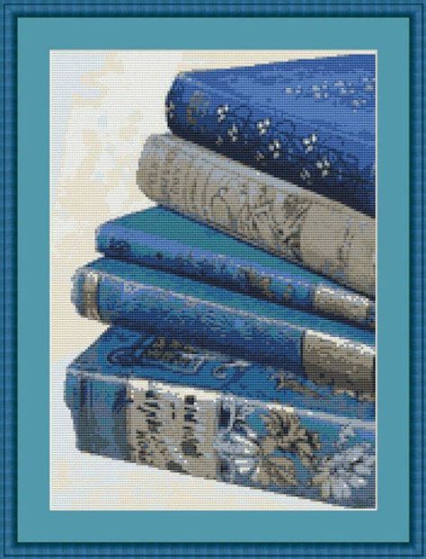 Classic Favorite Books Spines Counted Cross Stitch Pattern In Pdf For