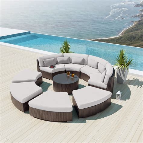 Good Curved Outdoor Lounge On Furniture Design Ideas With Curved