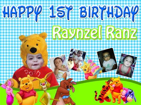 Tarpaulin design cebu balloons and party supplies part 10. Ranz Pooh & Friends Tarp Layout | Cebu Balloons and Party ...