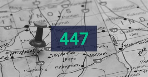 217 Area Code Map