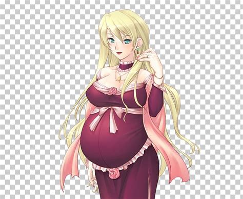 Anime Pregnancy Girl Breast Png Clipart Blond Brown Hair Cartoon Cg Artwork Curb Your