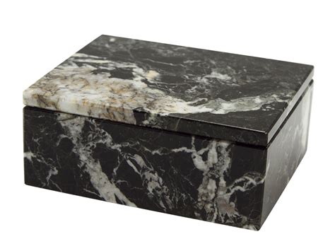 Perry Marble Box White Nice Little Decorative Box For Dining Room