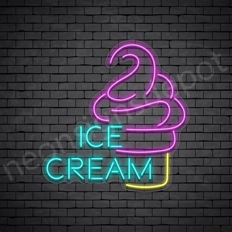 Ice Cream V Neon Sign Neon Signs Depot In Neon Signs Neon Signs Home Custom Neon Signs