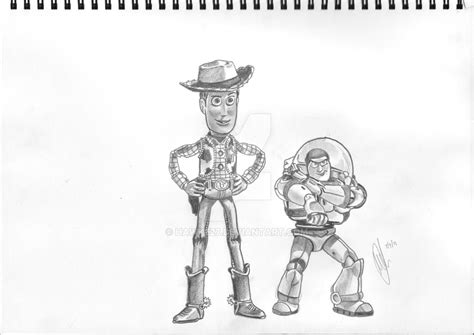 Buzz And Woody Toy Story By Hawke27 On Deviantart