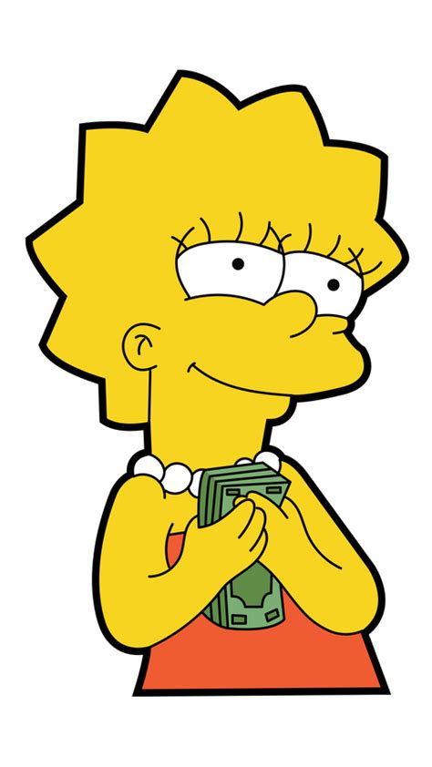 Lisa Simpson From The Simpsons Seems To Like Money Very Much Well Who Doesnt Like Money And