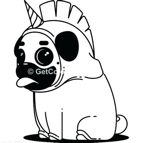 Cute Pug Puppy Coloring Pages Coloring Pages