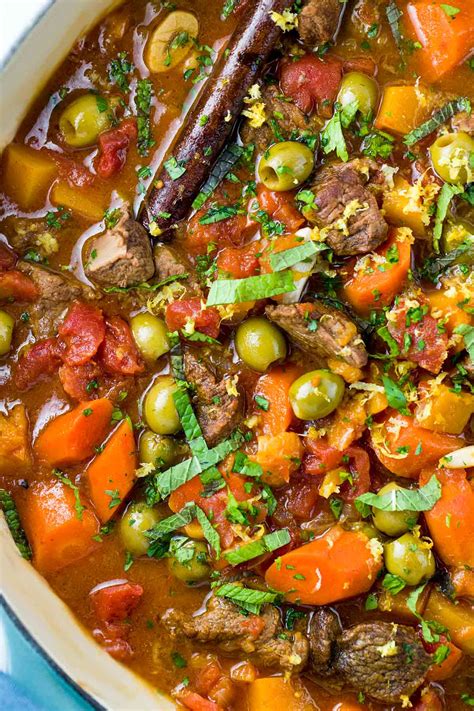 Israeli couscous with mint, feta and roasted squash. Moroccan Lamb Stew Recipe with Couscous - Jessica Gavin