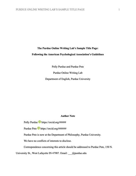 Apa formatting and style guide information from the owl at. 20 Research Paper Apa Cover Page Format Example - Essay & Paper Sample