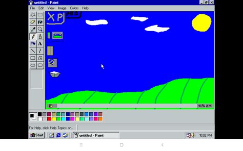 I Drew Windowsxp In Windows98 Paint Rwindows98