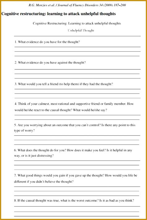 7 Relapse Prevention Worksheets | FabTemplatez