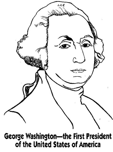 George washington was the very first president of the united states of america. George Washington Coloring Pages - Best Coloring Pages For ...