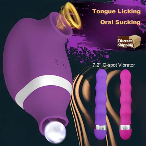 Clitoral Sucking Licking Vibrator Tongue Clit Sucker G Spot Massager