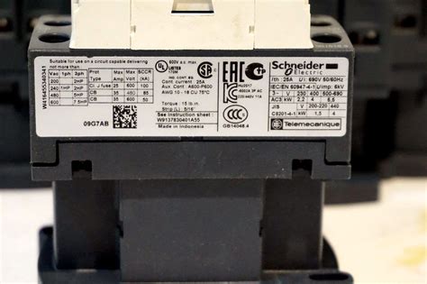Telemecanique lrd07 / lcid09 contactor and relay 3 pole 25 amp 120v coil. NEW SCHNEIDER ELECTRIC LC1-D09 CONTACTOR LC1D09 - SB ...