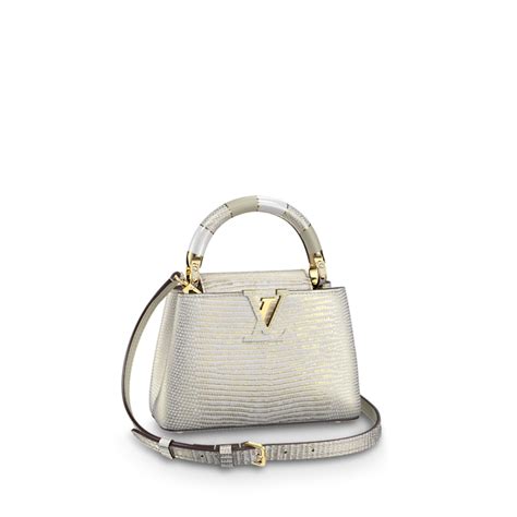 Capucines Mini Lizard Women Handbags Louis Vuitton