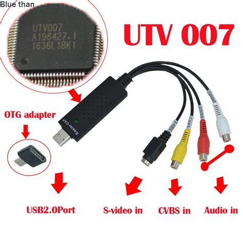 usb 2 0 easiercap utv007 tv dvd vhs video capture adapter card audio av mmm video capture card