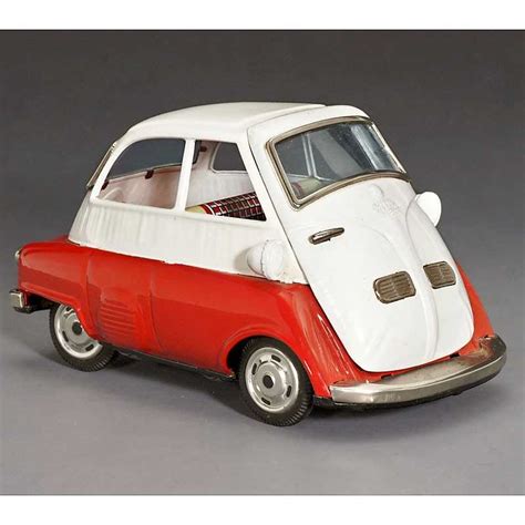 601 Japanese Tin Toy Car Bmw Isetta By Bandai 1955