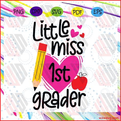 Little Miss 1st Grade Svg 1st Grade Svg Go To 1st Grade Little