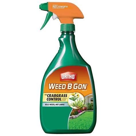 You need to have a chat with your family member about reading the labels and following directions because it's not recommended for use in anything but lawns because it's a broadleaf killer. Ortho Weed B Gon MAX 24 oz. Plus Crabgrass Control Ready ...