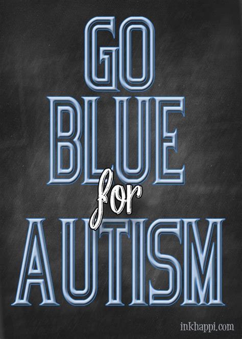 Blue For Autism Inkhappi