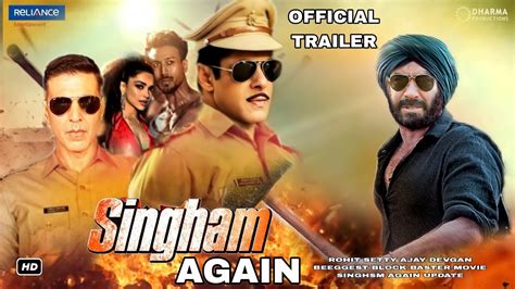 Singham Again Official Trailer L Exciting Update Release Date L Ajay