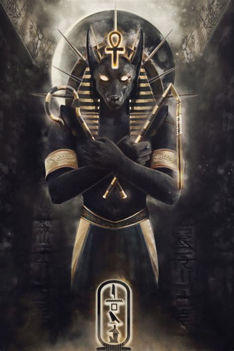 Egyptian Anubis Egyptian Deity Egyptian Mythology Familie Symbol Egyptian Artwork Egypt