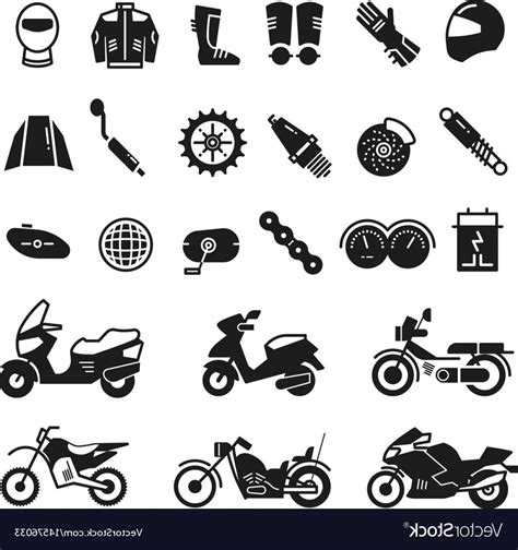 Motorcycle Parts Vector At Collection Of Motorcycle