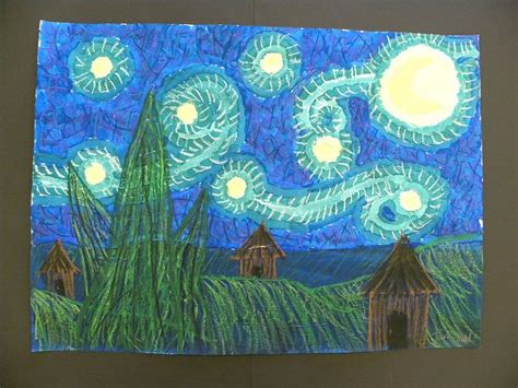 4th Grade Vangogh Starry Night Art History Projects For Kids Starry