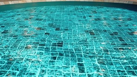 3d Rendered Illustration Of A Caustic Texture Turquoise Swimming Pool Background Pool Texture
