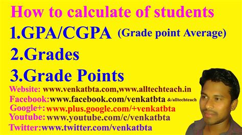 Maybe you would like to learn more about one of these? How to calculate GPA/CGPA(Grade Point Average),Grade and Grade points of students in Excel - YouTube
