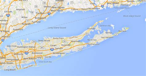 North Fork Long Island Map