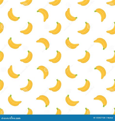 Banana Seamless Pattern Background Vector Stock Vector Illustration