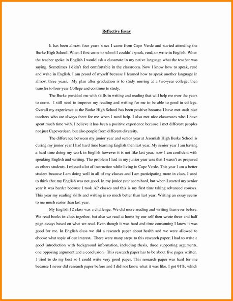 Reflection Essay In Nursing Student — College Search