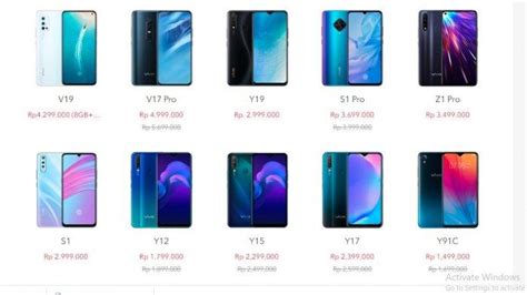 Daftar Harga Hp Vivo Dan Spesifikasi Lengkap Terbaru Mei 2020 Vivo V19