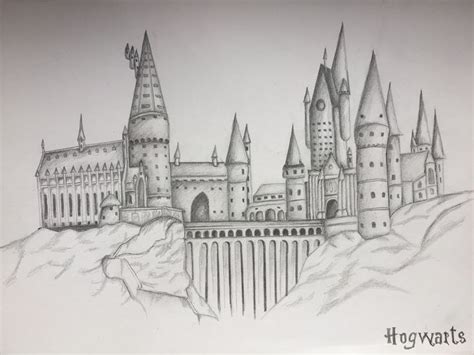 Weitere ideen zu harry potter selber machen, harry potter geburtstag, hogwarts. Hogwarts drawing | Hogwarts, Zeichnungen, Bilder