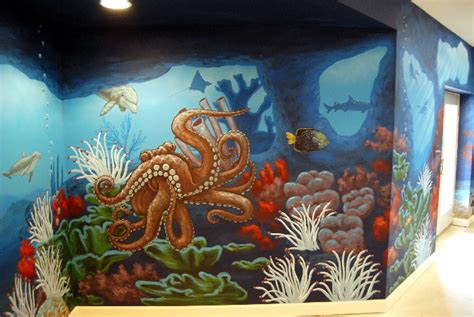 Oceansea Life Mural Throughout Lower Level Mural Photo