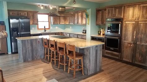 Shop with confidence on ebay! Weathered Gray Barn Wood Kitchen — Barn Wood Furniture ...