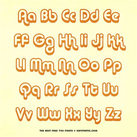 Free 1970 Bubble Letters Font Polizclassifieds