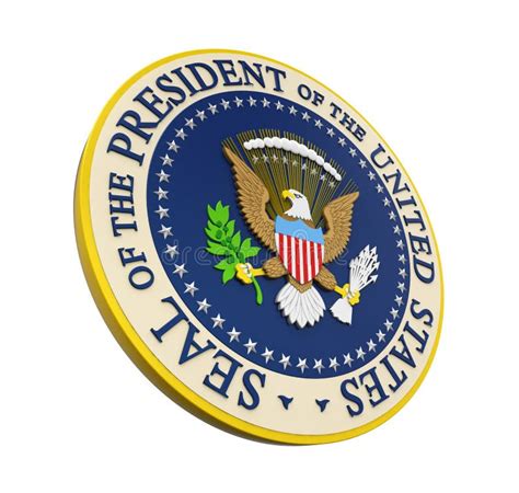 Seal Of The President Of The United States Isolated Stock Illustration