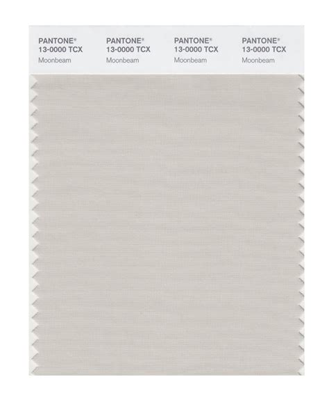 Pantone 13 0000 Tcx Swatch Card Moonbeam Design Info