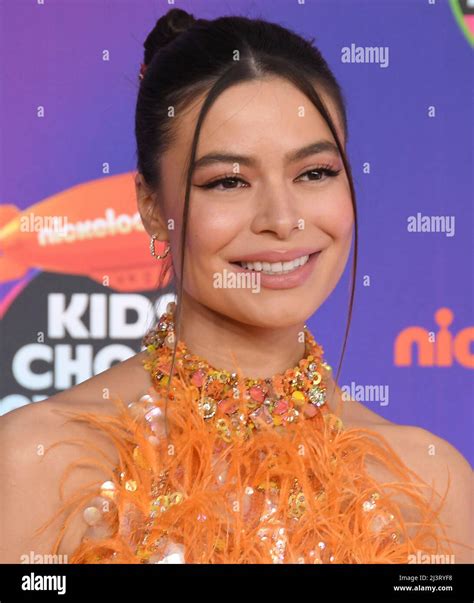 Miranda Cosgrove Arrives At The 2022 Nickelodeon Kids Choice Awards