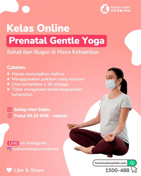 Hermina Hospitals Kelas Online Prenatal Gentle Yoga Rs Hermina
