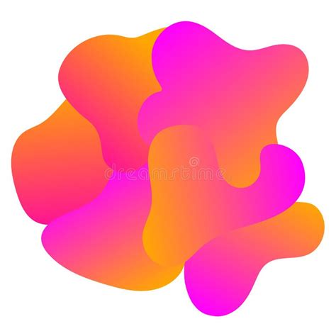 Abstract Purple Orange Fluid Design Background Logo Stock Vector