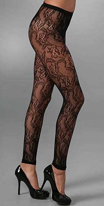 Juicy Couture Lace Cropped Footless Tights Shopbop Save Up To 25 Use