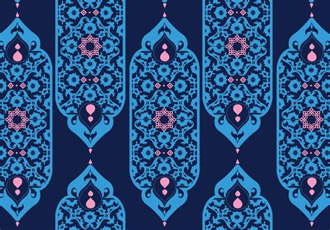 Islamic Ornaments Dark Blue Vector 143058 Vector Art At Vecteezy
