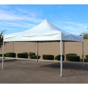 Flat (90 degree) roof type width = 10' length = 16' side height = 6'8 center height = 6'8 weight = 70 pounds with 6 legs use of canopy stakes and foot pads are. 16' x 16' Pop Up Canopy, Canopy and Tent Rentals, Phoenix ...