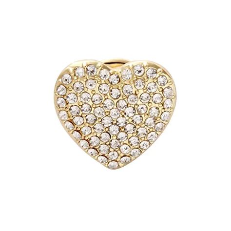 The Beautifuyl Heart Brooches Pins Simple Design Tendy Crystal Full Inlay Brooches Heart Shape