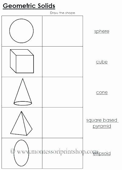 Kindergarten 3 Dimensional Shapes Shapes Worksheets 3 Dimensional