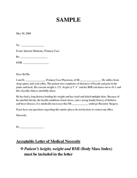 74 Pdf Medical Justification Letter Sample Free Printable Download